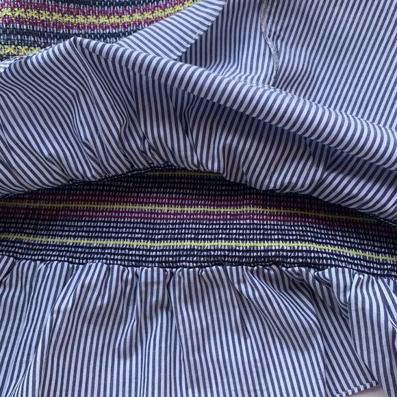 New Parker ruffle mini Skirt in Blue and pink Sz 10 - Picture 13 of 16